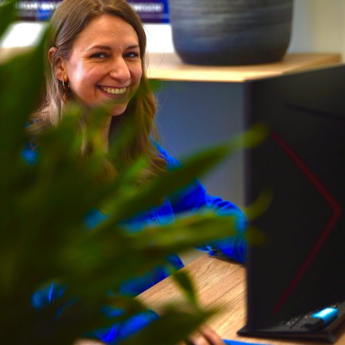 Sarah Iacenda beim Vertrieb